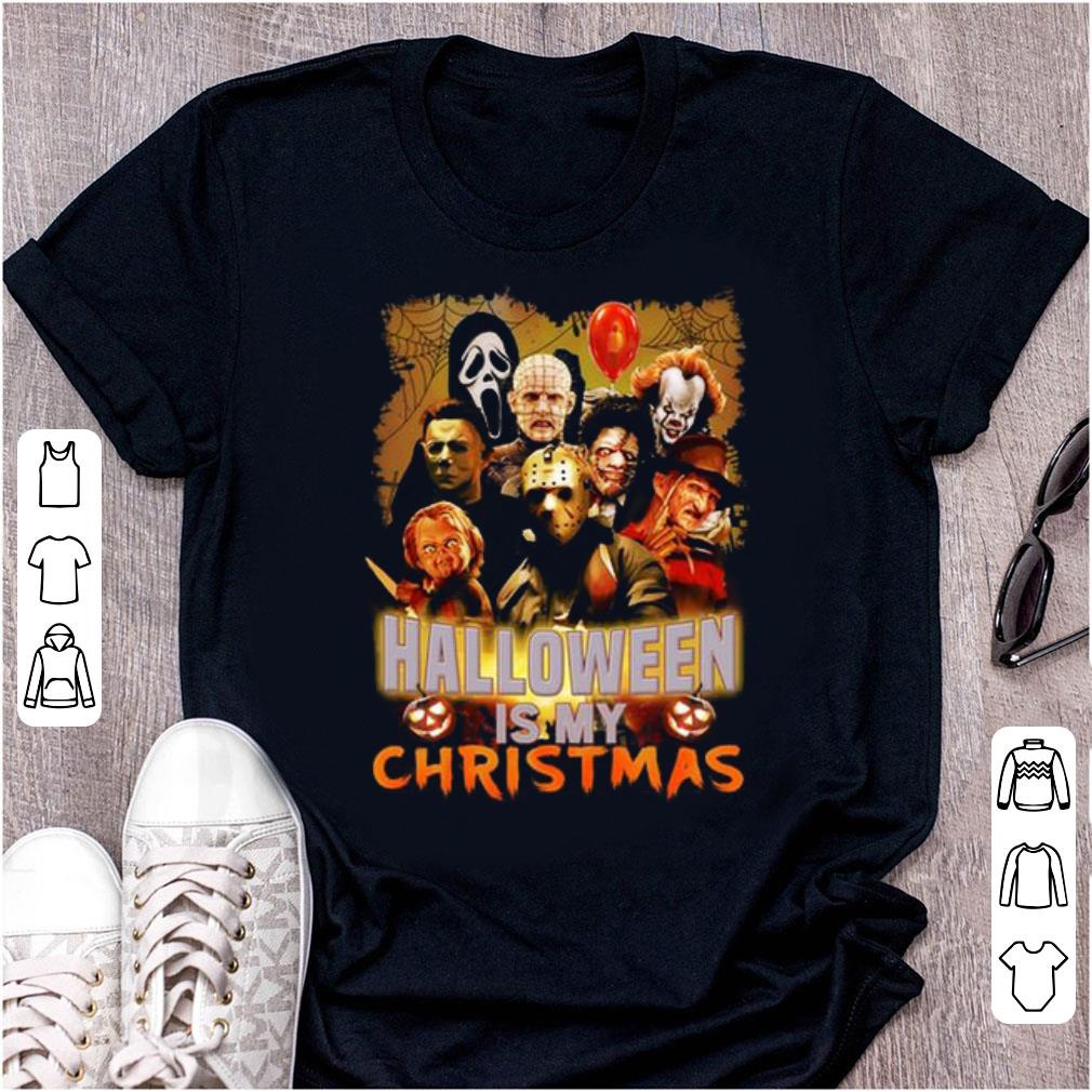 Premium Halloween Is My Christmas Horror Movie Characters shirt 1 - Premium Halloween Is My Christmas Horror Movie Characters shirt