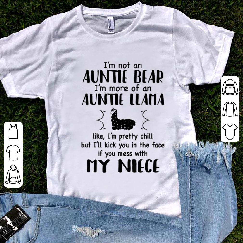 Premium I m Not An Auntie Bear I m More Of An Auntie Llama Like I m Pretty Chill shirt 1 - Premium I'm Not An Auntie Bear I'm More Of An Auntie Llama Like I'm Pretty Chill shirt