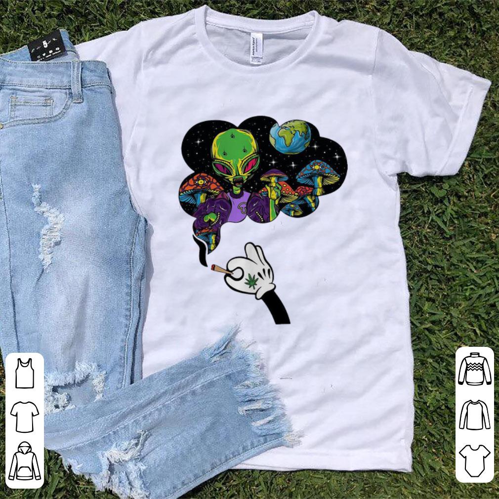 Premium Mickey Mouse Smoke Weed Alien And Mushroom shirt 1 - Premium Mickey Mouse Smoke Weed Alien And Mushroom shirt