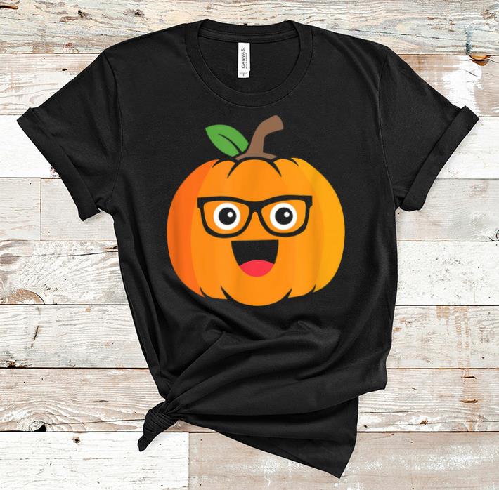 Premium Nerdy Pumpkin Face Emoticon Nerd Halloween Costume Gift shirt 1 - Premium Nerdy Pumpkin Face Emoticon Nerd Halloween Costume Gift shirt
