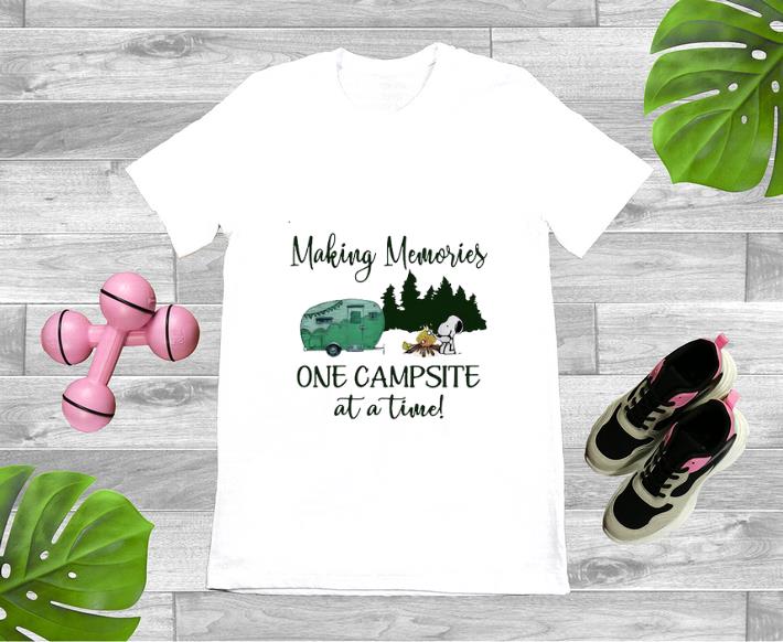 Premium Snoopy and Woodstock Making Memories One Campsite At A Time shirts 1 - Premium Snoopy and Woodstock Making Memories One Campsite At A Time shirts