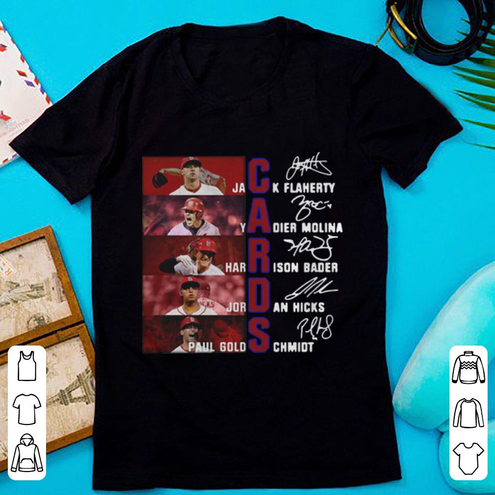 Premium St Louis Cardinals Jack Yadier Harrison Paul Gold Signature shirt 1 - Premium St Louis Cardinals Jack Yadier Harrison Paul Gold Signature shirt
