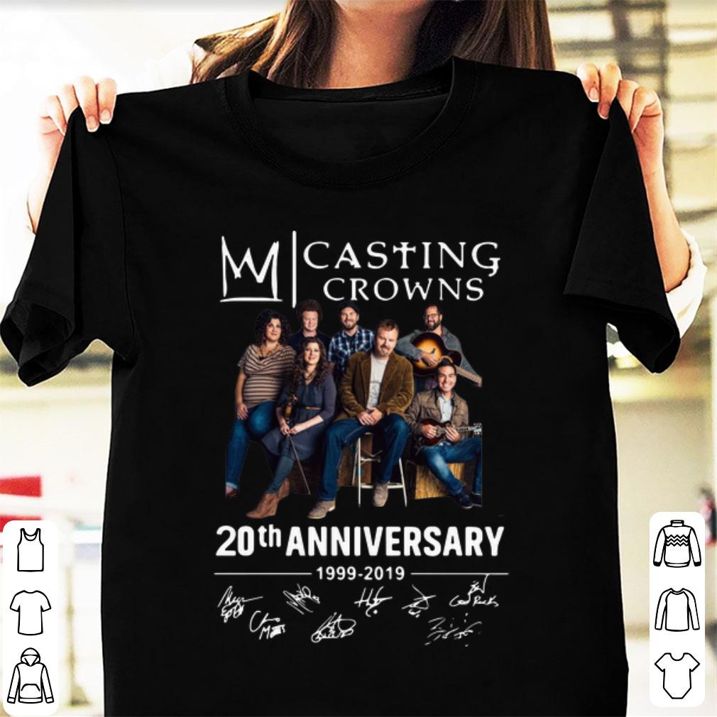 Pretty 20th Anniversary 1999 2019 Signatures Casting Crowns shirt 1 - Pretty 20th Anniversary 1999-2019 Signatures Casting Crowns shirt