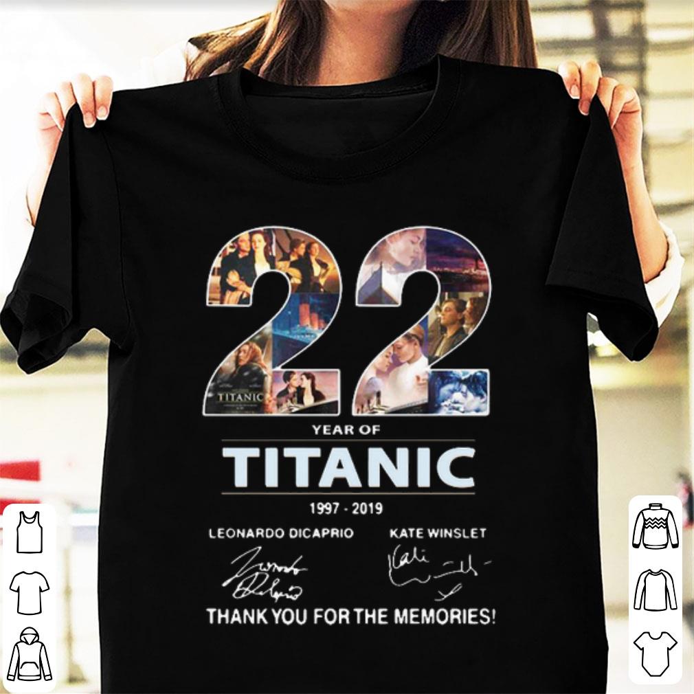 Pretty 22 Years Of Titanic 1997 2019 Thank You For The Memories shirt 1 1 - Pretty 22 Years Of Titanic 1997-2019 Thank You For The Memories shirt