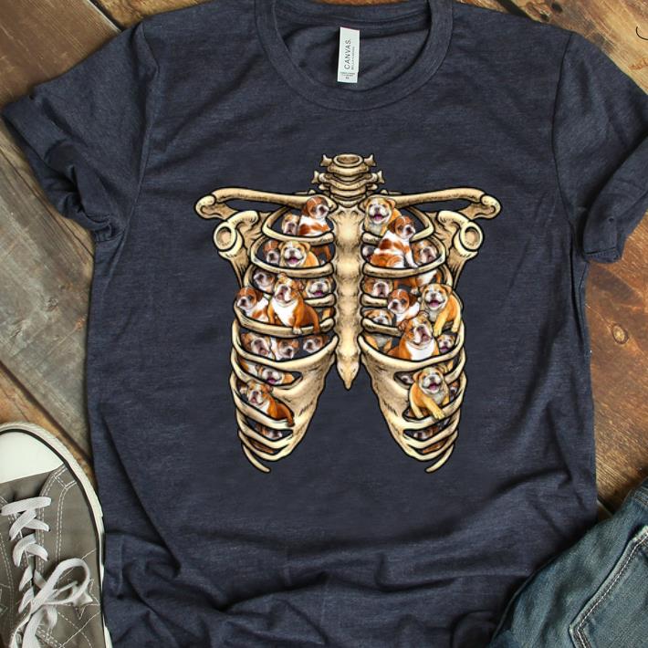 Pretty English Bulldog Rib Cage Halloween Costume Men Women shirt 1 - Pretty English Bulldog Rib Cage Halloween Costume Men Women shirt