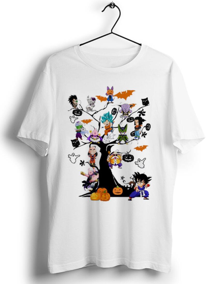 Pretty Son Goku Dragon Ball Character On The Halloween Tree shirt 1 - Pretty Son Goku - Dragon Ball Character On The Halloween Tree shirt