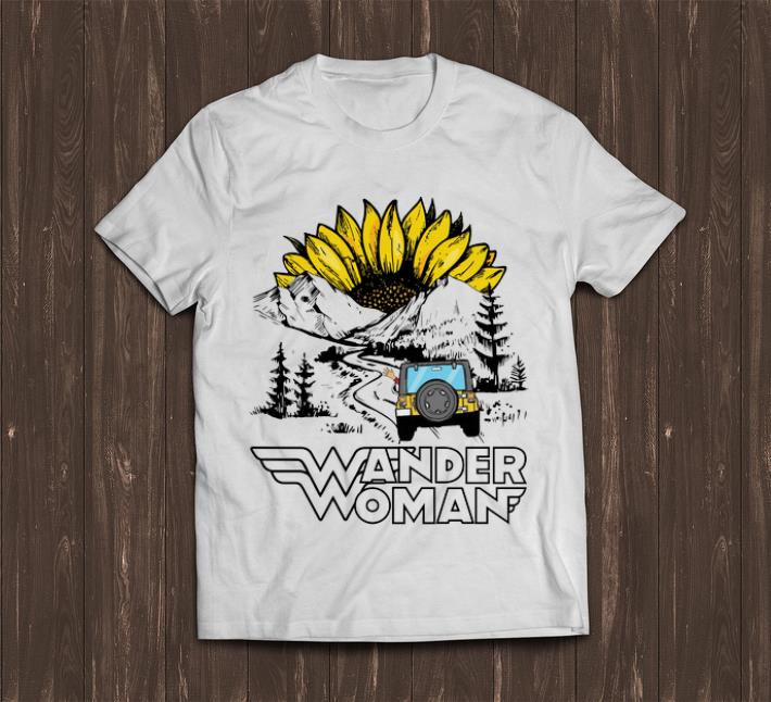 Pretty Sunflower Jeep Wander Woman shirt 1 - Pretty Sunflower Jeep Wander Woman shirt