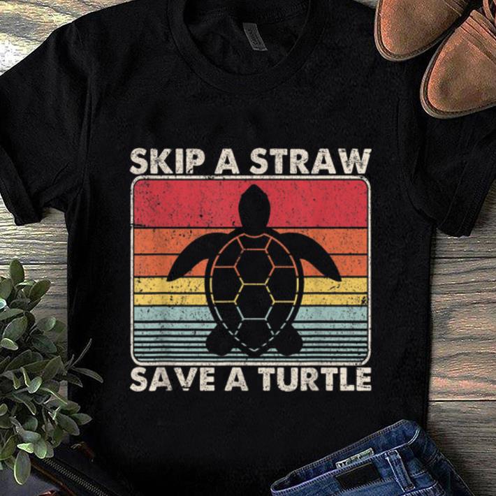 Pretty Vintage Skip A Straw Save A Turtle shirt 1 - Pretty Vintage Skip A Straw Save A Turtle shirt