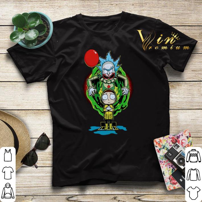 Rick and Morty Pennywise IT shirt sweater 4 - Rick and Morty Pennywise IT shirt sweater
