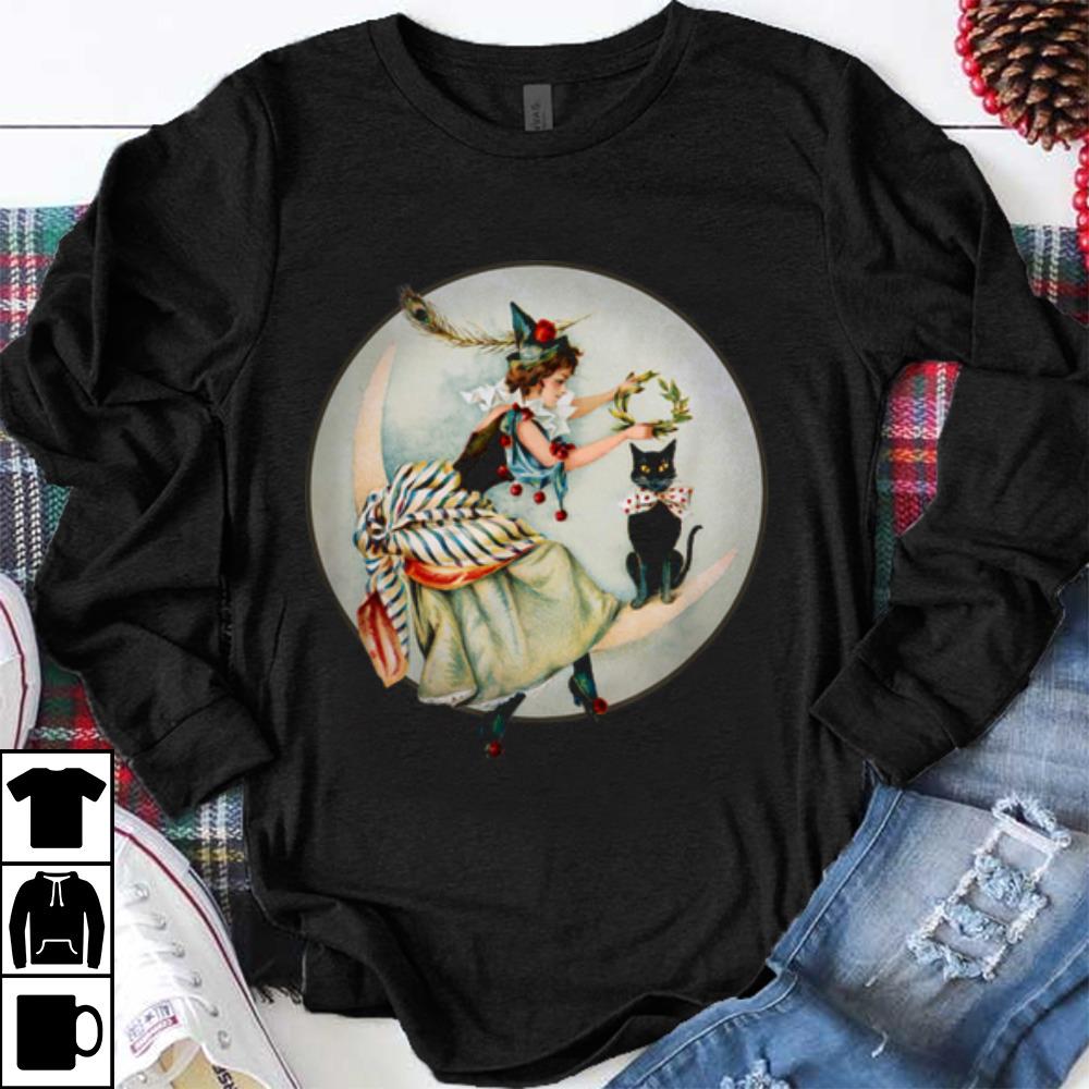 The Black Cat Magazine Vintage Halloween Woman And Cat shirt 1 - The Black Cat Magazine Vintage Halloween Woman And Cat shirt