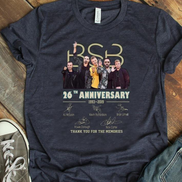 Top 26 Years Of Backstreet Boys 1993 2019 Signature shirt 1 - Top 26 Years Of Backstreet Boys 1993-2019 Signature shirt