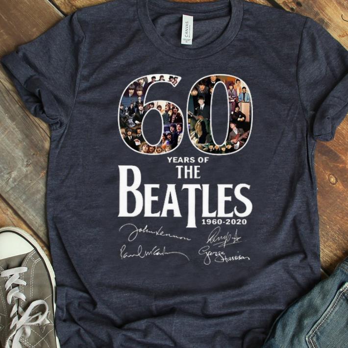 Top 60 Years Of The Beatles 1960 2020 Signature shirt 1 - Top 60 Years Of The Beatles 1960-2020 Signature shirt