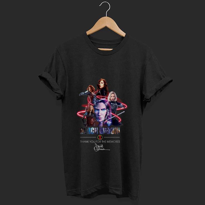 Top Black Widow Thank Your For The Memories Signature shirt 1 - Top Black Widow Thank Your For The Memories Signature shirt