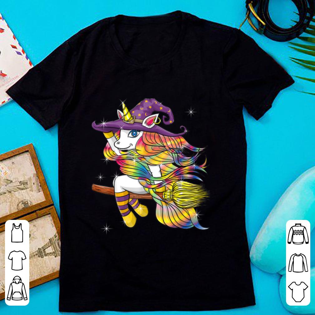 Top Funny Halloween Outfit Gift Flying Unicorn Witch shirt 1 - Top Funny Halloween Outfit Gift - Flying Unicorn Witch shirt