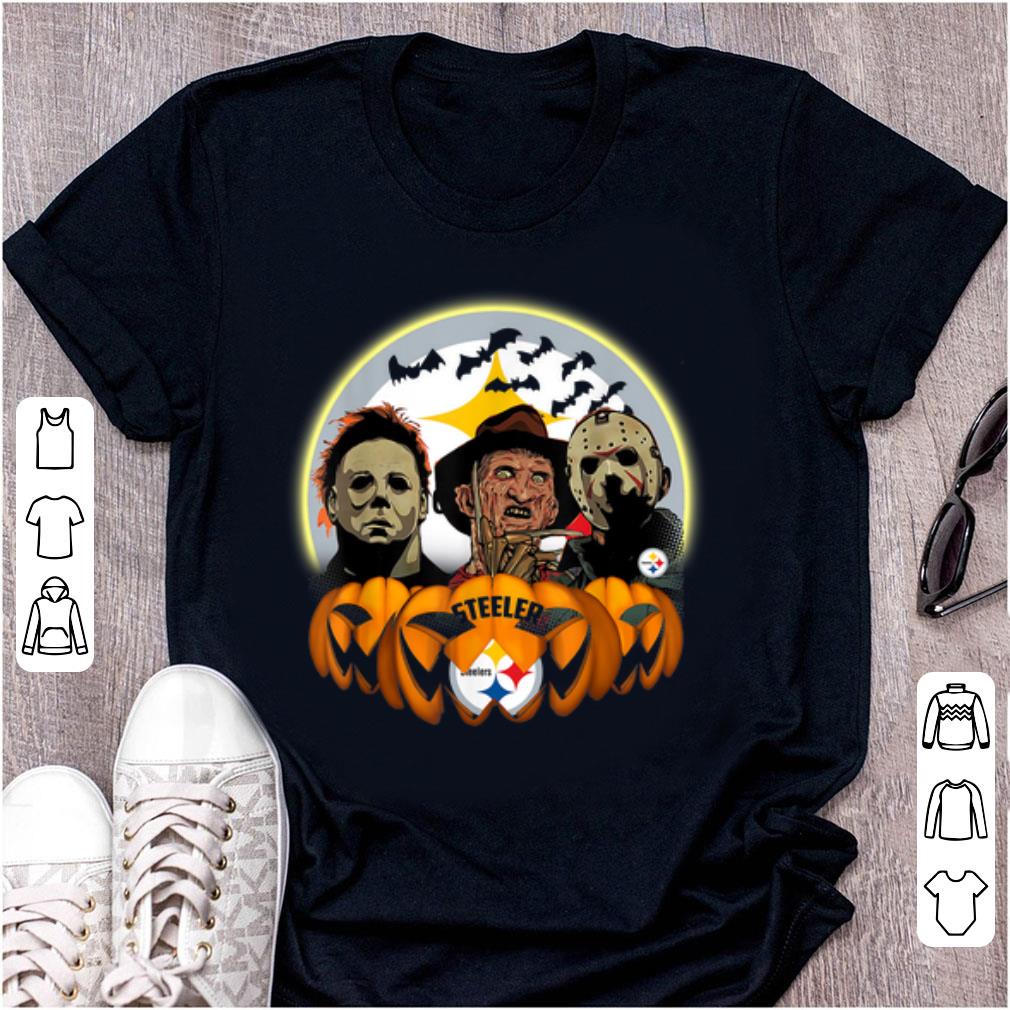Top Halloween Pittsburgh Steelers Jason Leatherface Freddy shirt 1 - Top Halloween Pittsburgh Steelers Jason Leatherface Freddy shirt