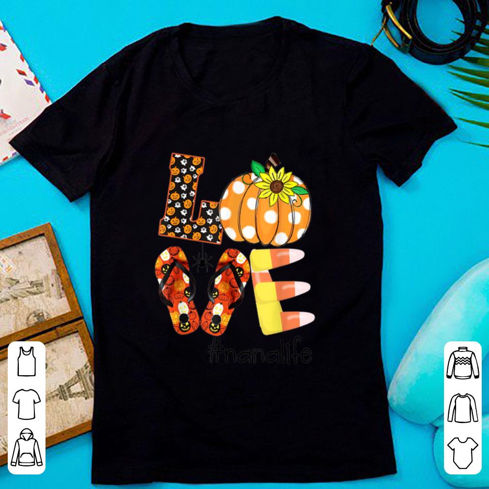 Top Love nana life Halloween sunflower shirt 1 - Top Love nana life- Halloween sunflower shirt