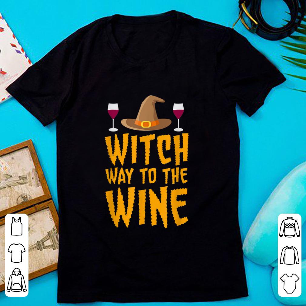 Top Witch Way To The Wine Funny Halloween shirt 1 - Top Witch Way To The Wine Funny Halloween shirt