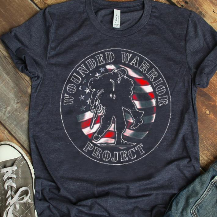 Top Wounded Warrior No One Left Behind American Flag shirt 1 - Top Wounded Warrior No One Left Behind American Flag shirt