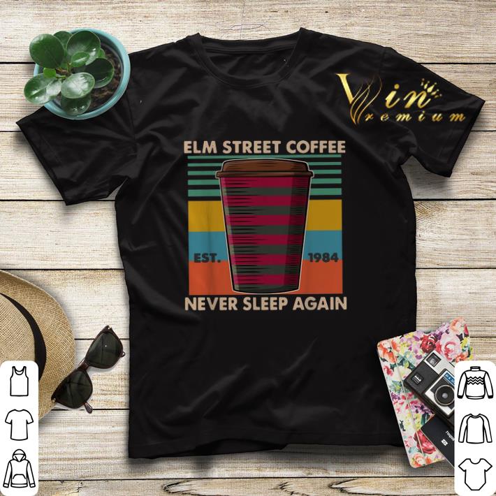 Vintage Elm street coffee EST 1984 never sleep again shirt 4 - Vintage Elm street coffee EST 1984 never sleep again shirt