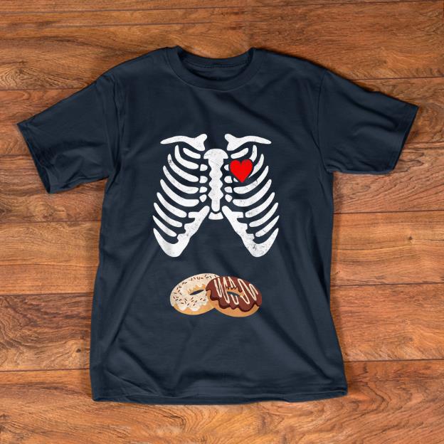 Awesome Halloween Pregnancy Dad Donut Baby Pregnant Skeleton Costume shirt 1 - Awesome Halloween Pregnancy Dad Donut Baby Pregnant Skeleton Costume shirt