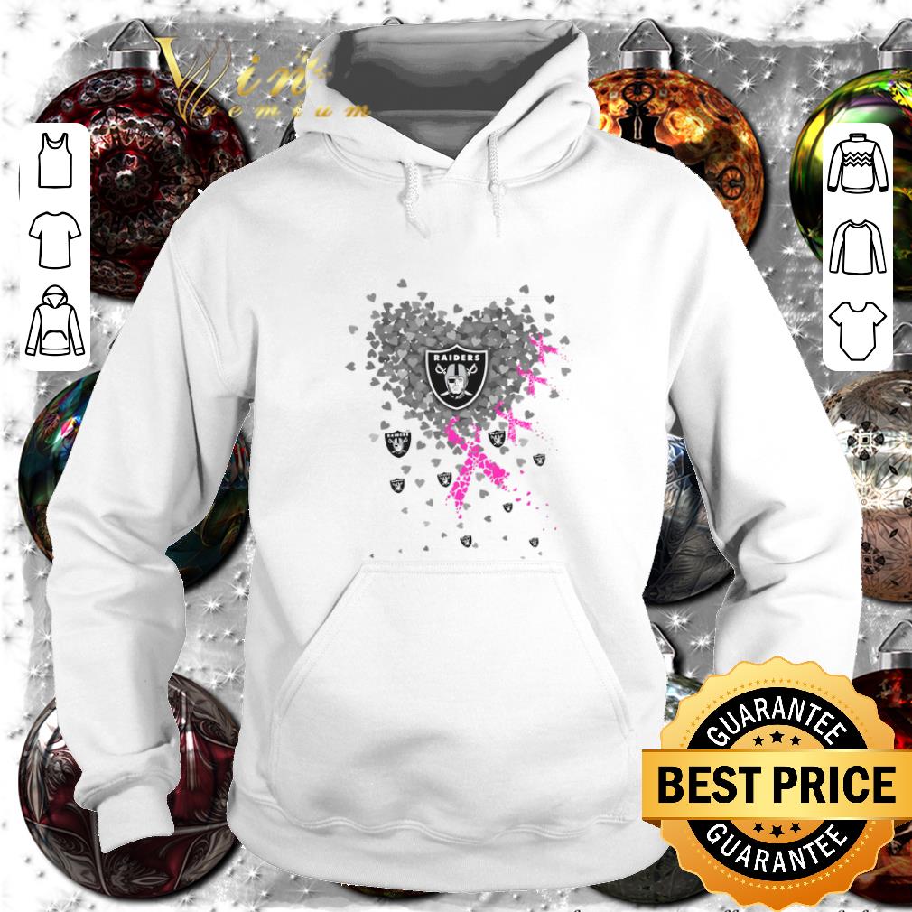 Awesome Hearts Oakland Raiders Breast cancer awareness shirt Awesome Hearts Oakland Raiders Breast cancer awareness shirt 4 - Awesome Hearts Oakland Raiders Breast cancer awareness shirt