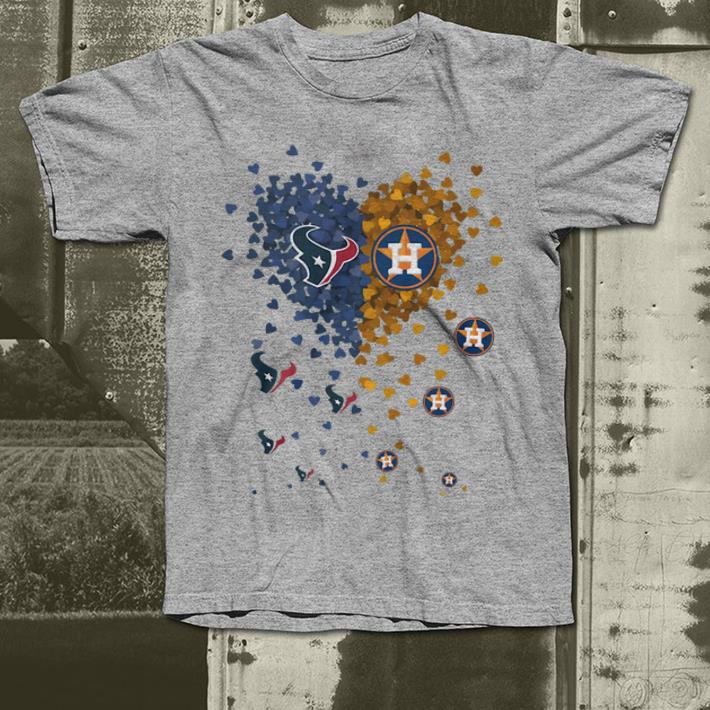 Awesome Houston Texans And Houston Astros Tiny Hearts Shape shirt 4 - Awesome Houston Texans And Houston Astros Tiny Hearts Shape shirt
