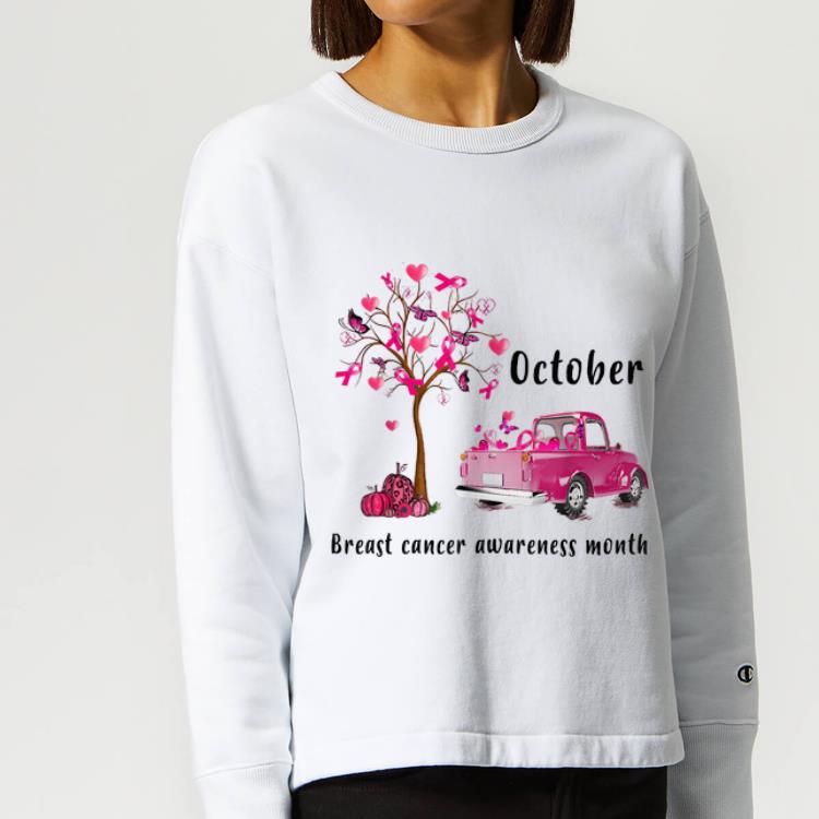 Awesome Pumpkin And Truck October Breast Cancer Awareness Month shirt 4 - Awesome Pumpkin And Truck October Breast Cancer Awareness Month shirt