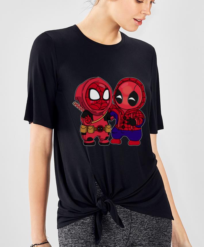 Awesome Spider Man and Deadpool Baby Chibi shirt 4 1 - Awesome Spider Man and Deadpool Baby Chibi shirt
