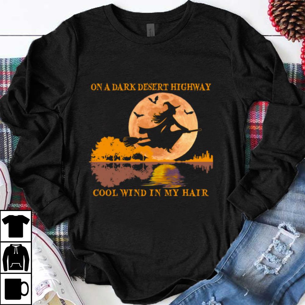 Awesome Witch On A Dark Desert Highway Guitar Lake shirt 1 - Awesome Witch On A Dark Desert Highway Guitar Lake shirt