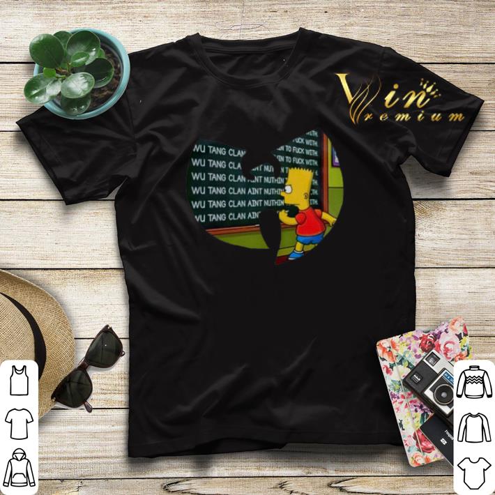 Bart Simpsons writing Wu Tang Clan shirt sweater Bart Simpsons writing Wu Tang Clan shirt sweater 4 - Bart Simpsons writing Wu Tang Clan shirt sweater