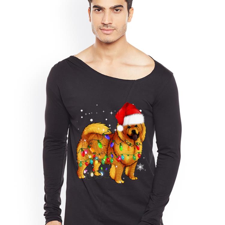 Funny Chow Chow Dog Santa Christmas Lights shirt 4 - Funny Chow Chow Dog Santa Christmas Lights shirt