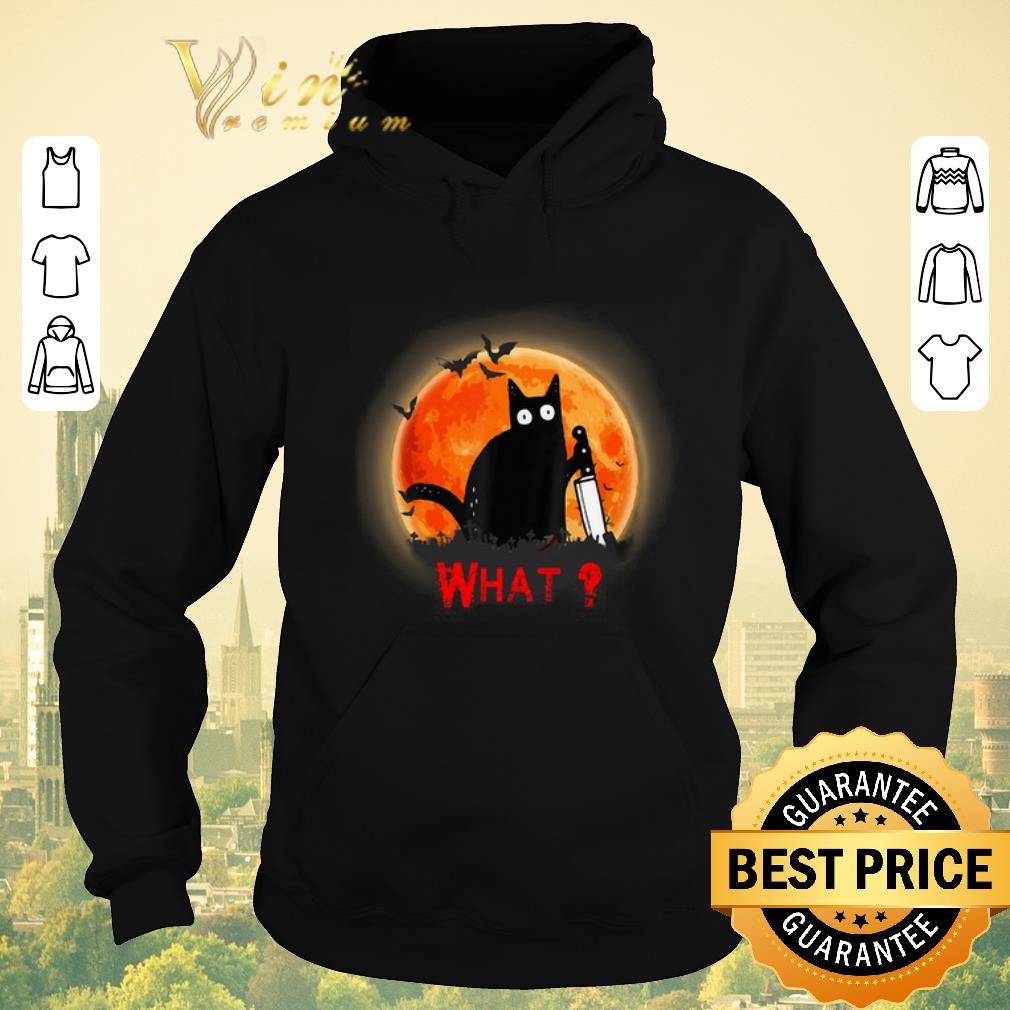 Funny Halloween Black cat what sunset shirt 4 - Funny Halloween Black cat what sunset shirt