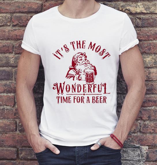 Funny Santa Claus It s The Most Wonderful Time For A Beer shirt 4 1 - Funny Santa Claus It’s The Most Wonderful Time For A Beer shirt
