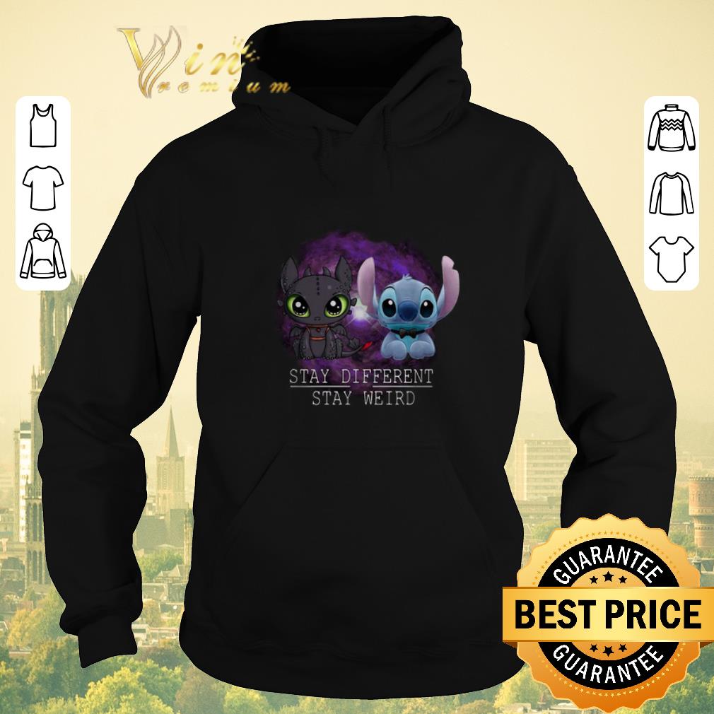 Funny Stitch and Night Fury Stay different stay weird-Recovered shirt sweater Funny Stitch and Night Fury Stay different stay weird Recovered shirt sweater 4 - Funny Stitch and Night Fury Stay different stay weird-Recovered shirt sweater