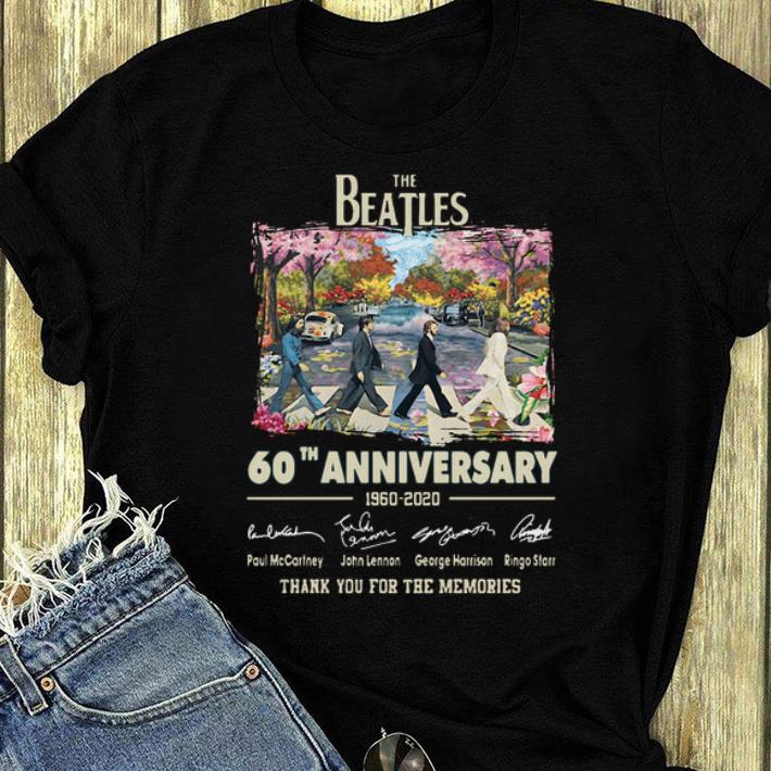Hot 60th Anniversary The Beatles 1960 2020 Thank You For The Memories Signatures shirt 4 - Hot 60th Anniversary The Beatles 1960-2020 Thank You For The Memories Signatures shirt