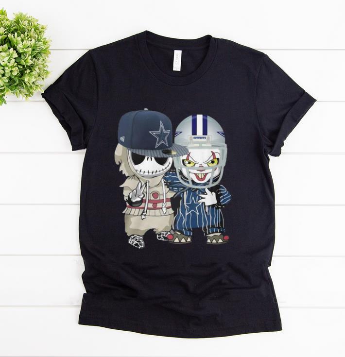 Hot Baby Jack Skellington and Pennywise Dallas Cowboys shirt 1 - Hot Baby Jack Skellington and Pennywise Dallas Cowboys shirt