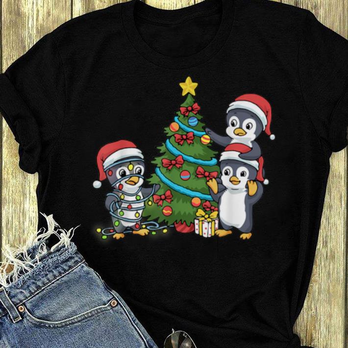 Hot Christmas Penguin Christmas Tree Lights shirt 4 - Hot Christmas Penguin Christmas Tree Lights shirt