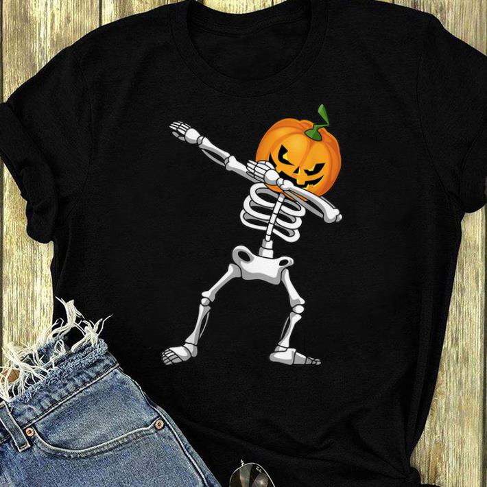 Hot Halloween Kids Pumpkin Skeleton Dabbing Funny shirt 4 - Hot Halloween Kids Pumpkin Skeleton Dabbing Funny shirt