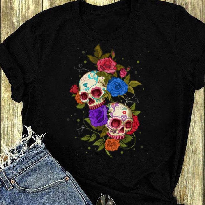 Hot Halloween Roses And Sugar Skulls Day Of The Dead shirt 4 - Hot Halloween Roses And Sugar Skulls Day Of The Dead shirt