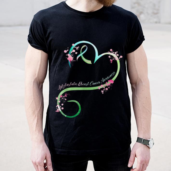 Hot Heart Ribbon Metastatic Breast Cancer Awareness shirt 4 - Hot Heart Ribbon Metastatic Breast Cancer Awareness shirt