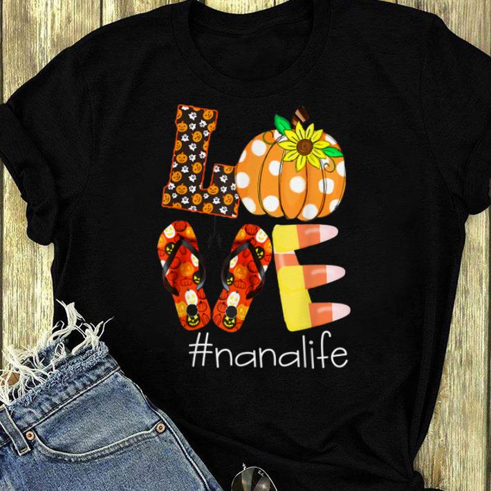 Hot Love Nanalife Pumpkin Flip Flops Nana Life Halloween shirt 4 - Hot Love Nanalife Pumpkin Flip Flops Nana Life Halloween shirt