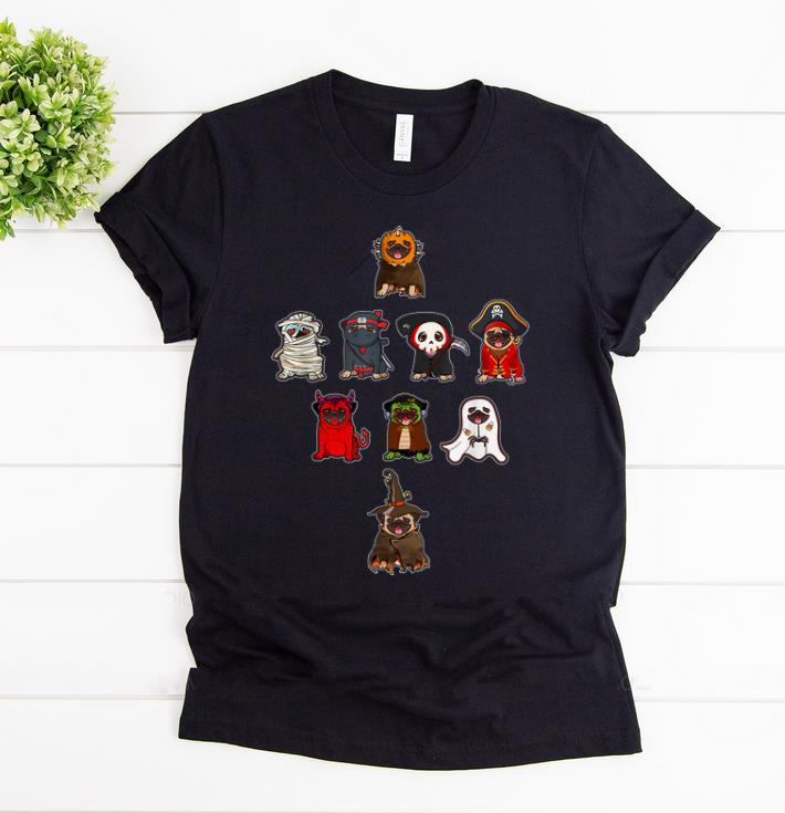 Hot Pug Costume Mummy Witch Dracula Ninja Boo Pirate Halloween shirt 1 - Hot Pug Costume Mummy Witch Dracula Ninja Boo Pirate Halloween shirt
