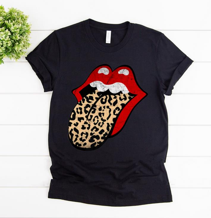 Hot Red Lips Leopard Tongue Iconic Band shirt 1 - Hot Red Lips Leopard Tongue Iconic Band shirt
