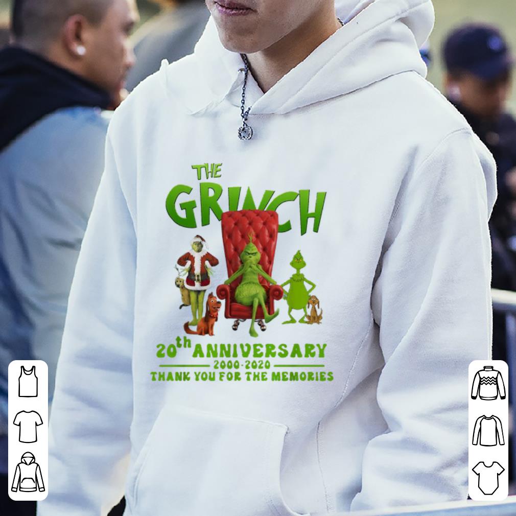 Hot The Grinch 20th Anniversary 2000 2020 Christmas Grinch shirt 4 - Hot The Grinch 20th Anniversary 2000-2020 Christmas Grinch shirt