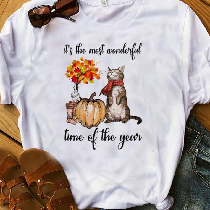 Nice Autumn Cats It s The Most Wonderful Time Of The Year shirt 1 - Nice Autumn Cats It's The Most Wonderful Time Of The Year shirt