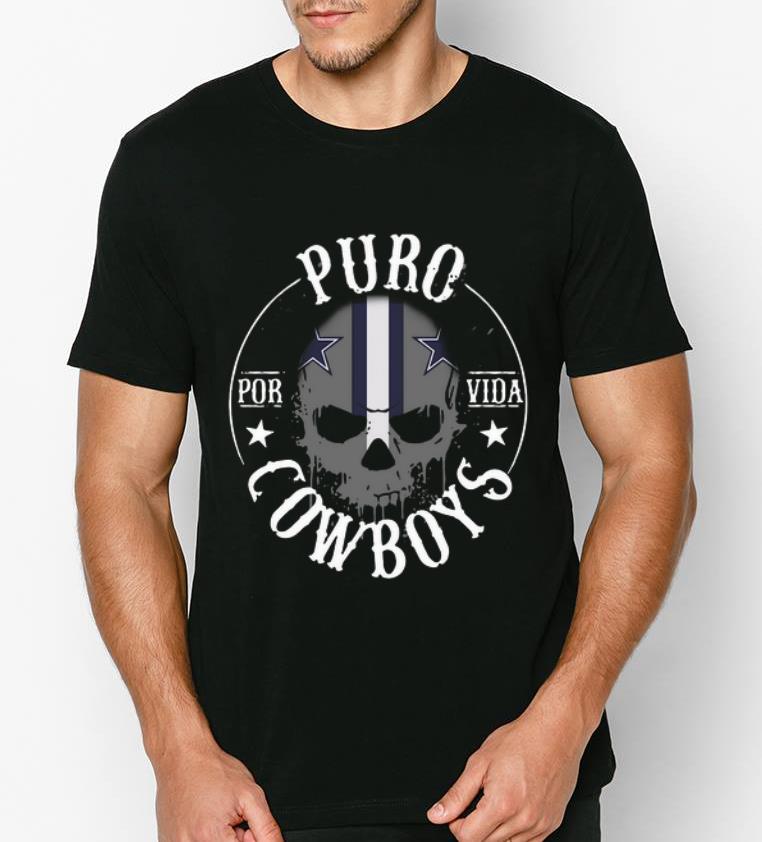 Nice Dallas Cowboys Skull Puro Por Vida shirt 4 - Nice Dallas Cowboys Skull Puro Por Vida shirt