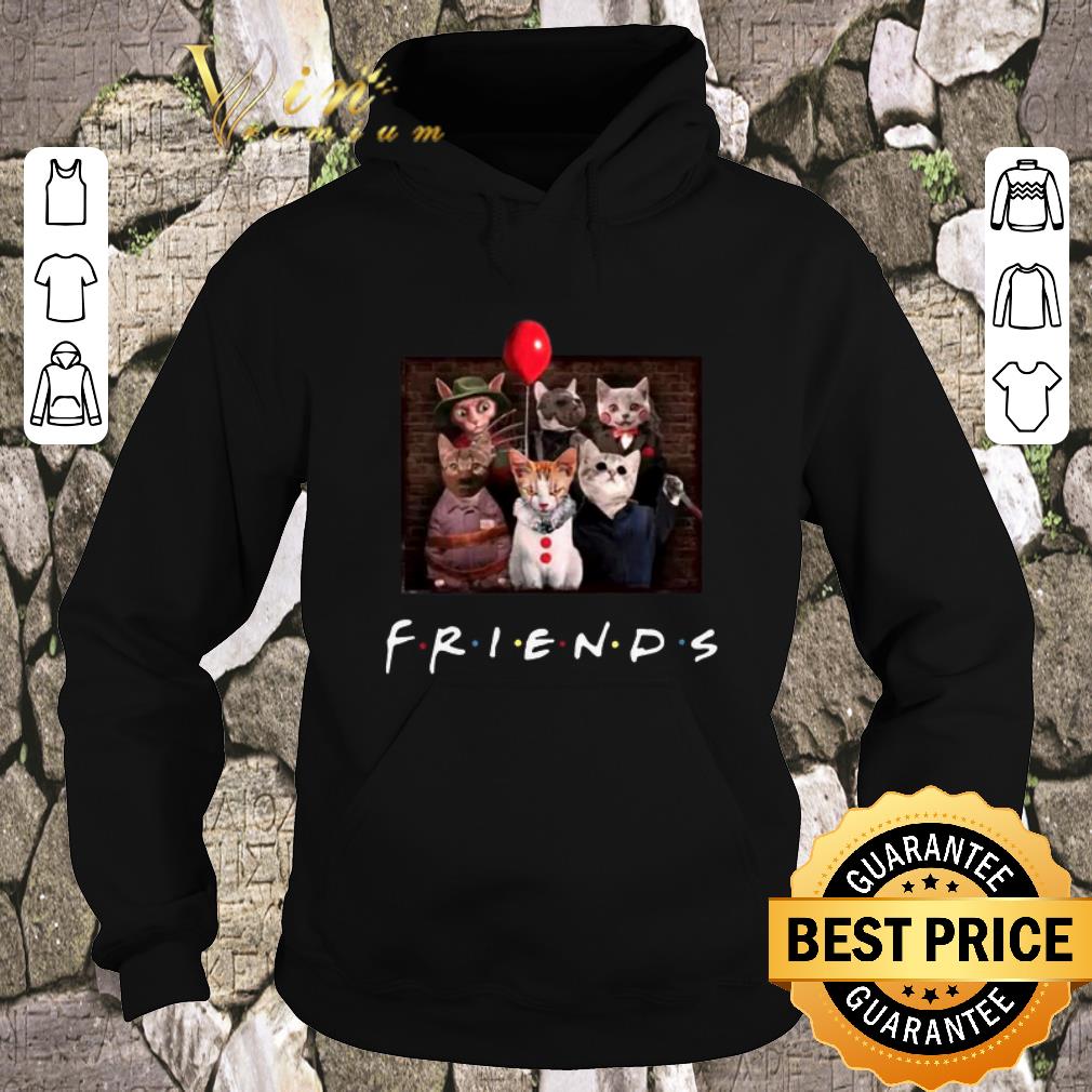 Nice Horror movie character Friends cat shirt 4 - Nice Horror movie character Friends cat shirt