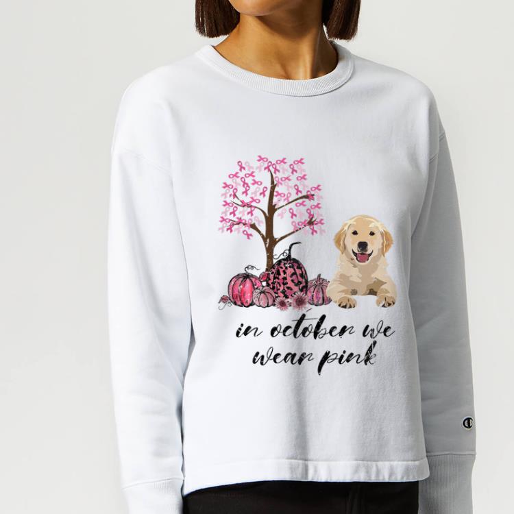 Nice In October We Wear Pink Breast Cancer Awareness Dog Lover shirt 4 - Nice In October We Wear Pink Breast Cancer Awareness Dog Lover shirt