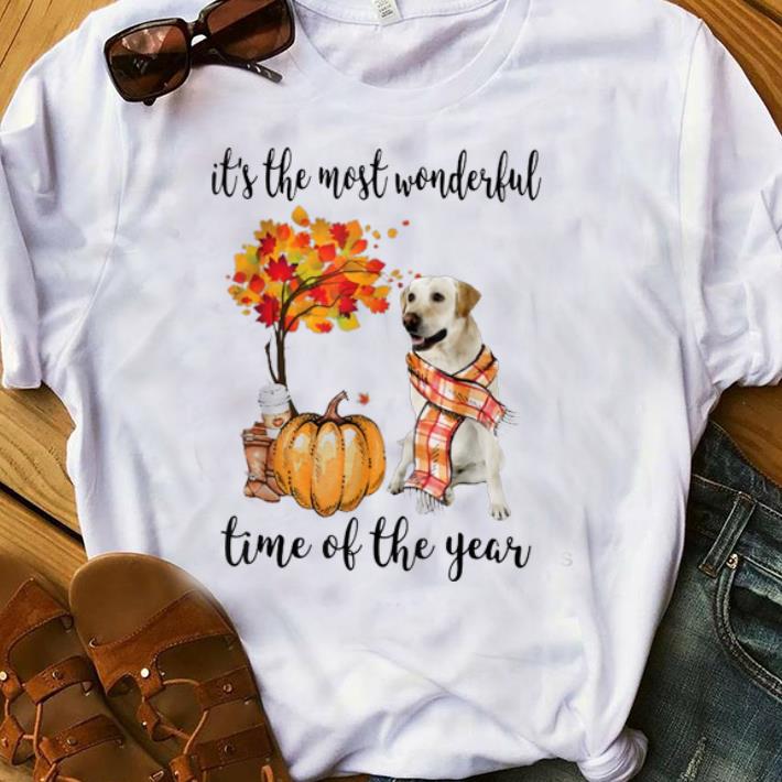 Nice It s The Most Wonderful Time Of The Year Labrador Pumpkin shirt 1 1 - Nice It's The Most Wonderful Time Of The Year Labrador Pumpkin shirt