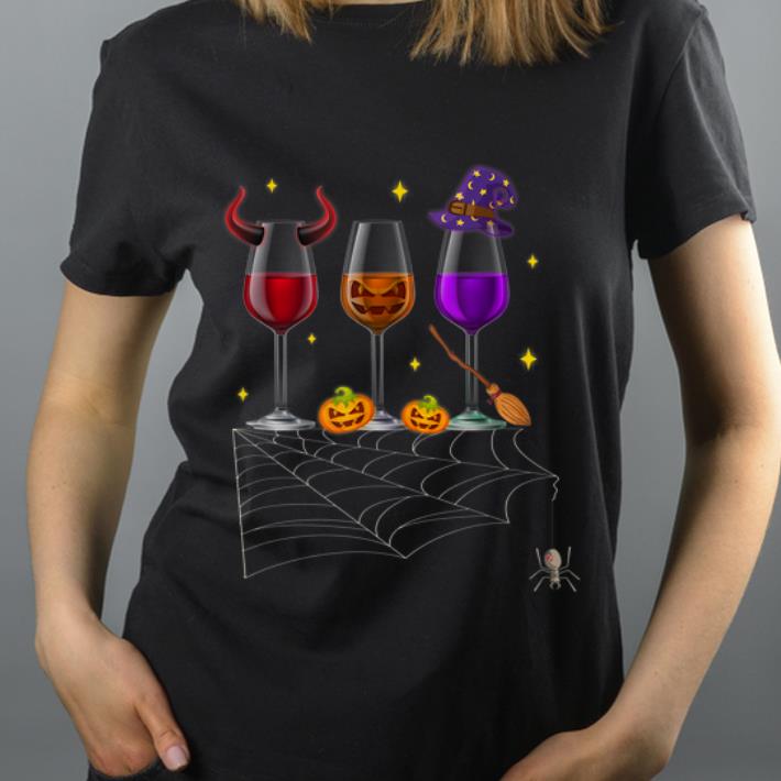 Nice Three Wine Glasses Halloween Gifts For Women Men shirt 4 - Nice Three Wine Glasses Halloween Gifts For Women Men shirt